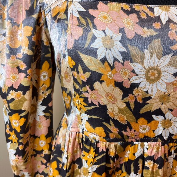 Talulah Floral S Babydoll Dress Silky Boho Style Fairy Core y2k 90’s feminine - Picture 3 of 16